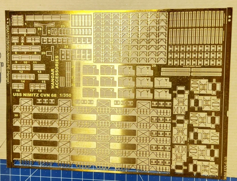 L'Arsenal 2.0 USS Nimitz (CVN-68) Hangar Detail Kit - 3D Print (For Trumpeter) 1/350