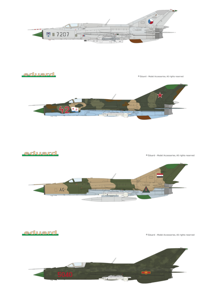 Eduard MiG-21PFM Weekend (ČR) 1/48