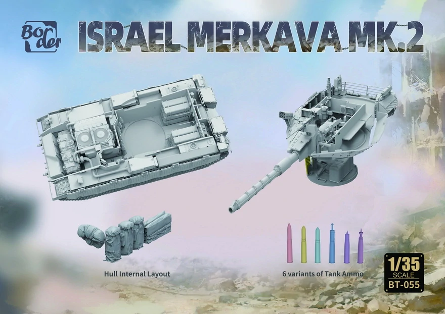 Border Model Merkava Mk.2 w/ Full Interior & Workable Tracks 1/35