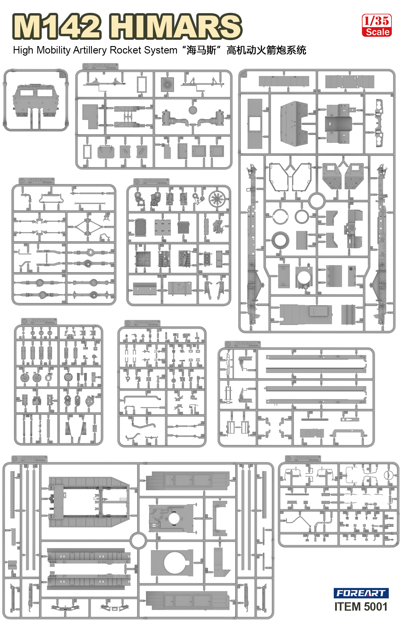 Foreart M142 HIMARS High Mobility Artillery Rocket System 1/35