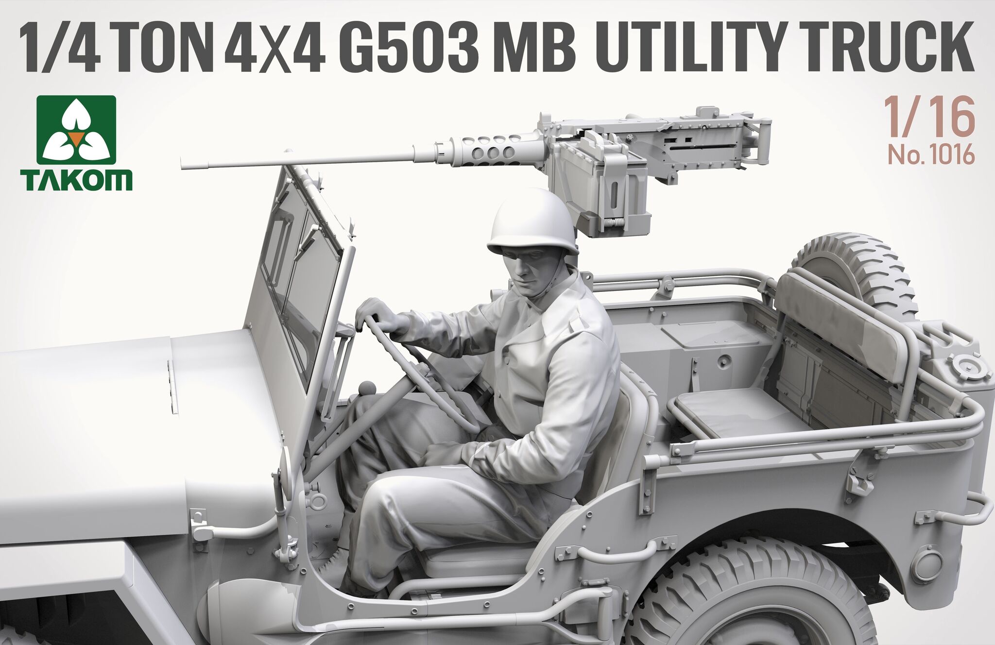 Takom ¼-ton 4×4 G503 MB Utility Truck (Jeep) 1/16