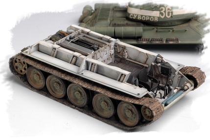 Hobby Boss Russian T-34/85 (angle-jointed turret) - Full Interior! 1/48