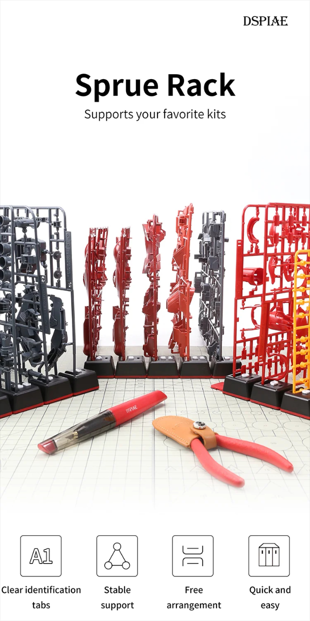 DSPIAE PT-SR Sprue Rack / Stojánek na rámečky s díly