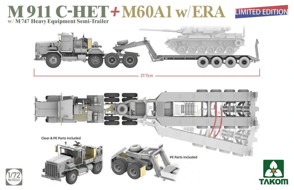 Takom M911 C-HET + M60A1 w/ ERA - Limited Edition! 1/72