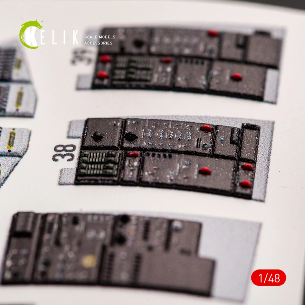Kelik F-14A Tomcat Late - Interior 3D Decals For Tamiya Kit 1/48