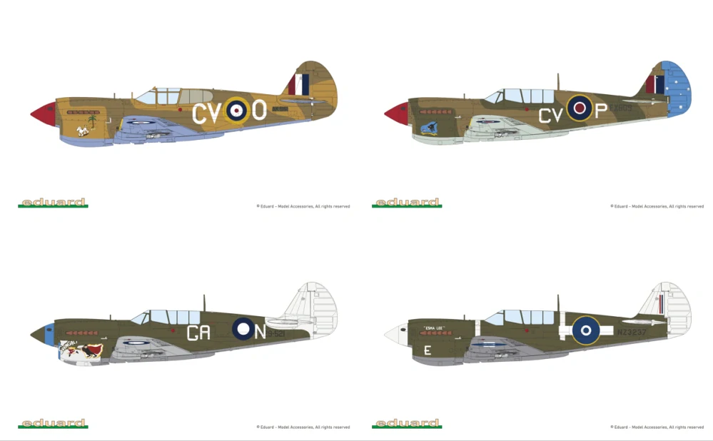 Eduard KITTYHAWK DUAL COMBO (P-40E + P-40N) Limited 1/48
