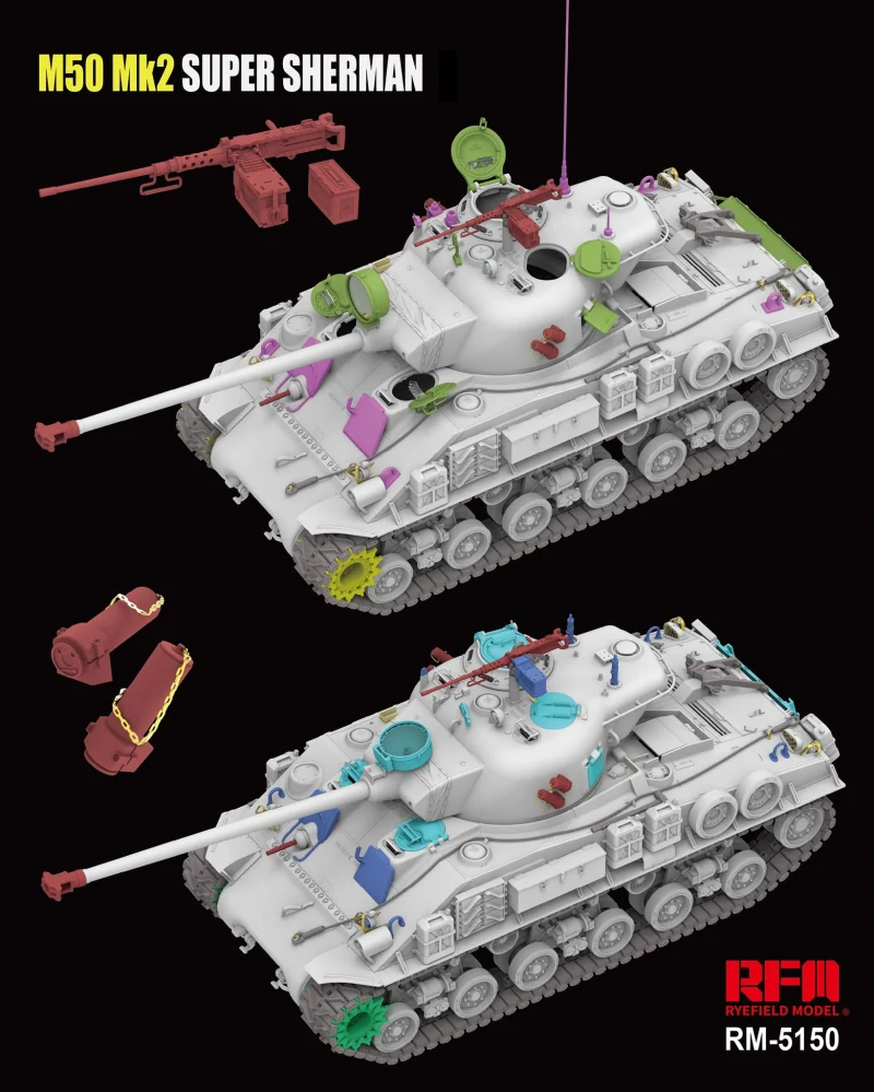 RFM M50 Mk2 Super Sherman (M4A4 Hull HVSS) Standard version 1/35
