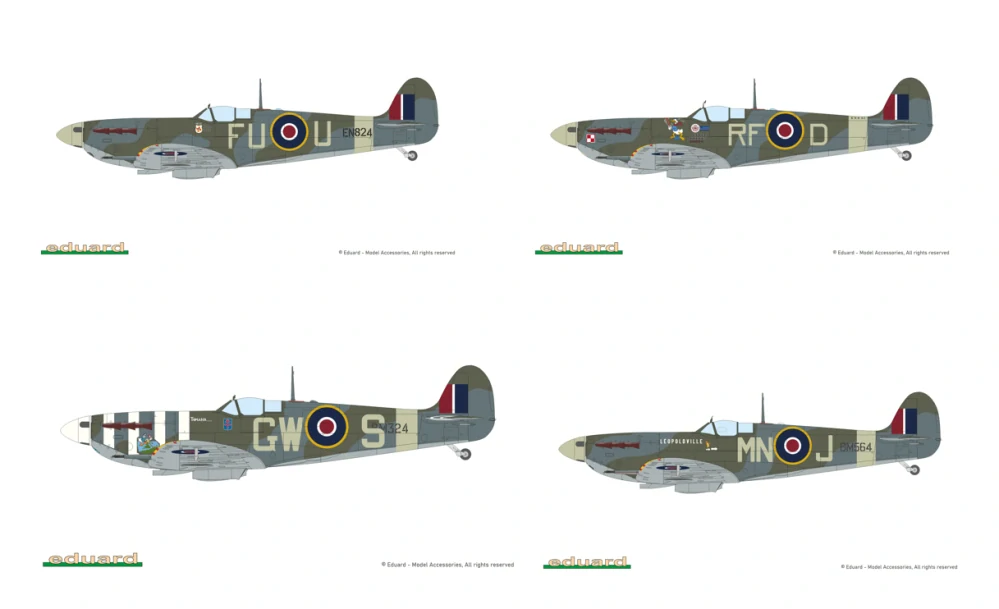 Eduard SPITFIRE STORY: The Sweeps DUAL COMBO 2v1 Limited 1/72