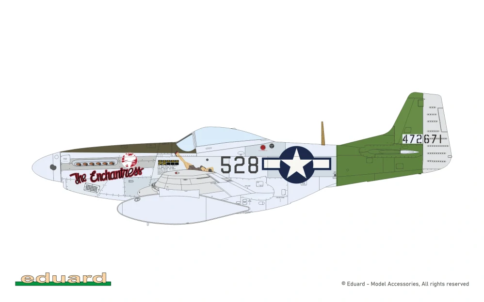 Eduard North American P-51 D Mustang Weekend 1/72