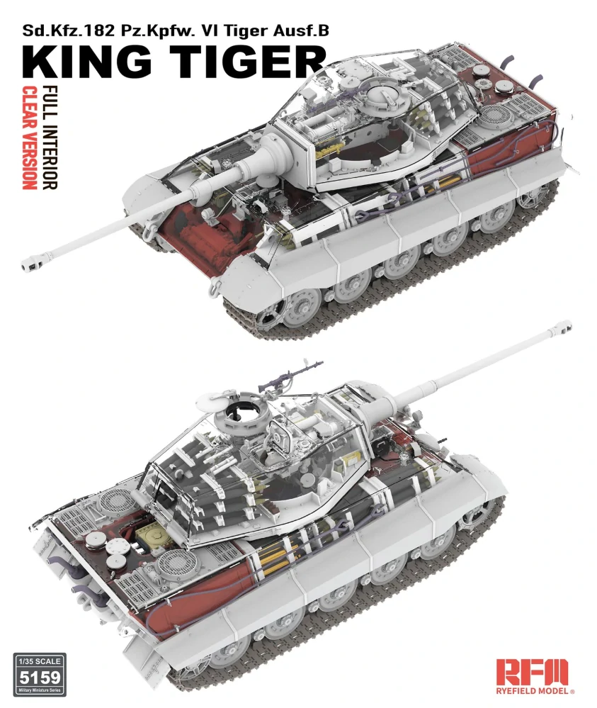 RFM Tiger Ausf.B "King Tiger" Clear Version, with full interior 1/35