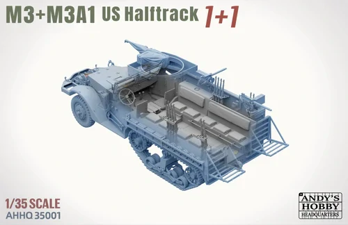 Andy's HHQ M3 / M3A1 U.S. WWII Halftrack DOUBLE COMBO 1/35 (Předobjednávka srpen)
