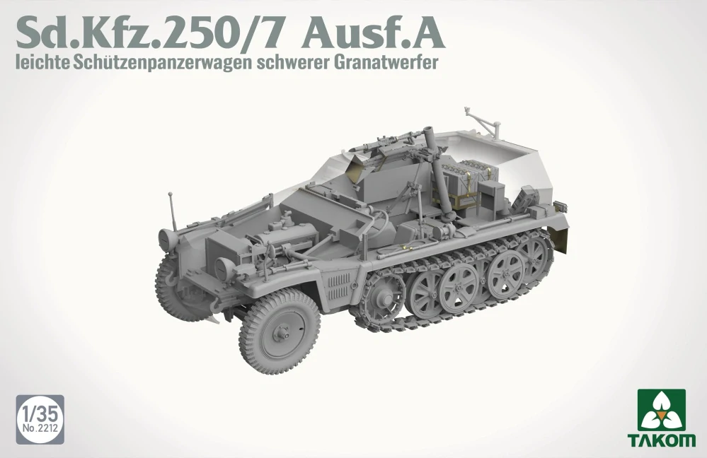 Takom Sd.Kfz.250/7 Ausf.A Ie.Schützenpanzerwagen Granatwerfer (81 mm mortar) 1/35 (Předobjednávka červenec)