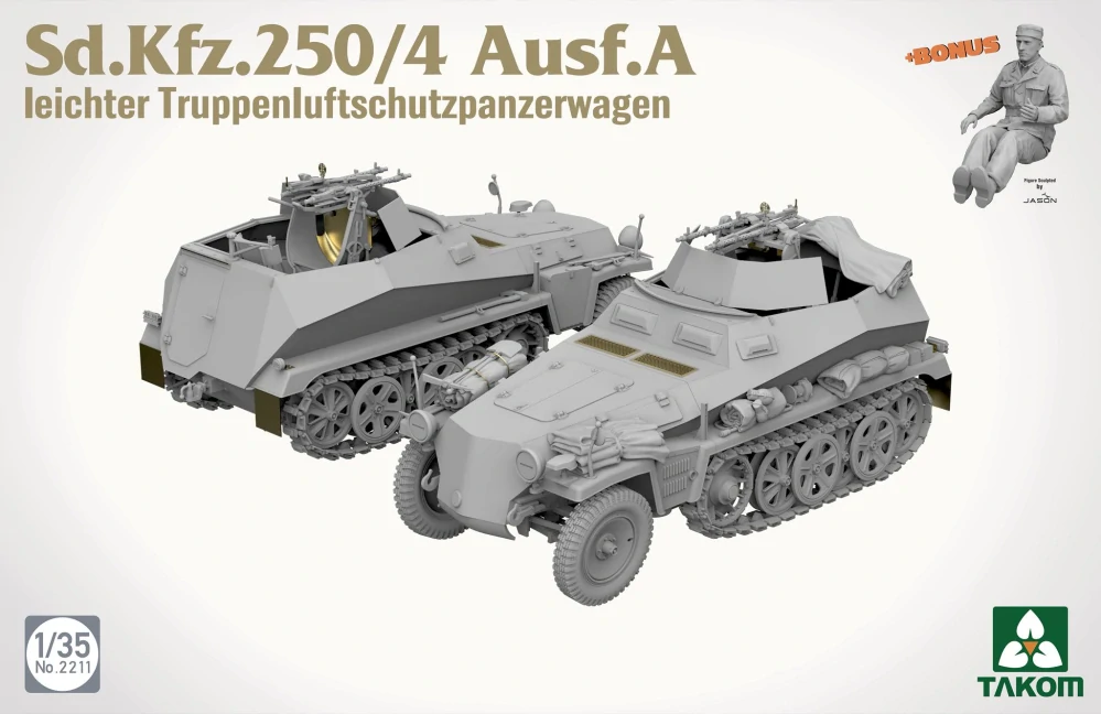 Takom Sd.Kfz.250/4 Ausf.A Ie.Truppenluftschutzpanzerwgn. 1/35 (Předobjednávka červenec)