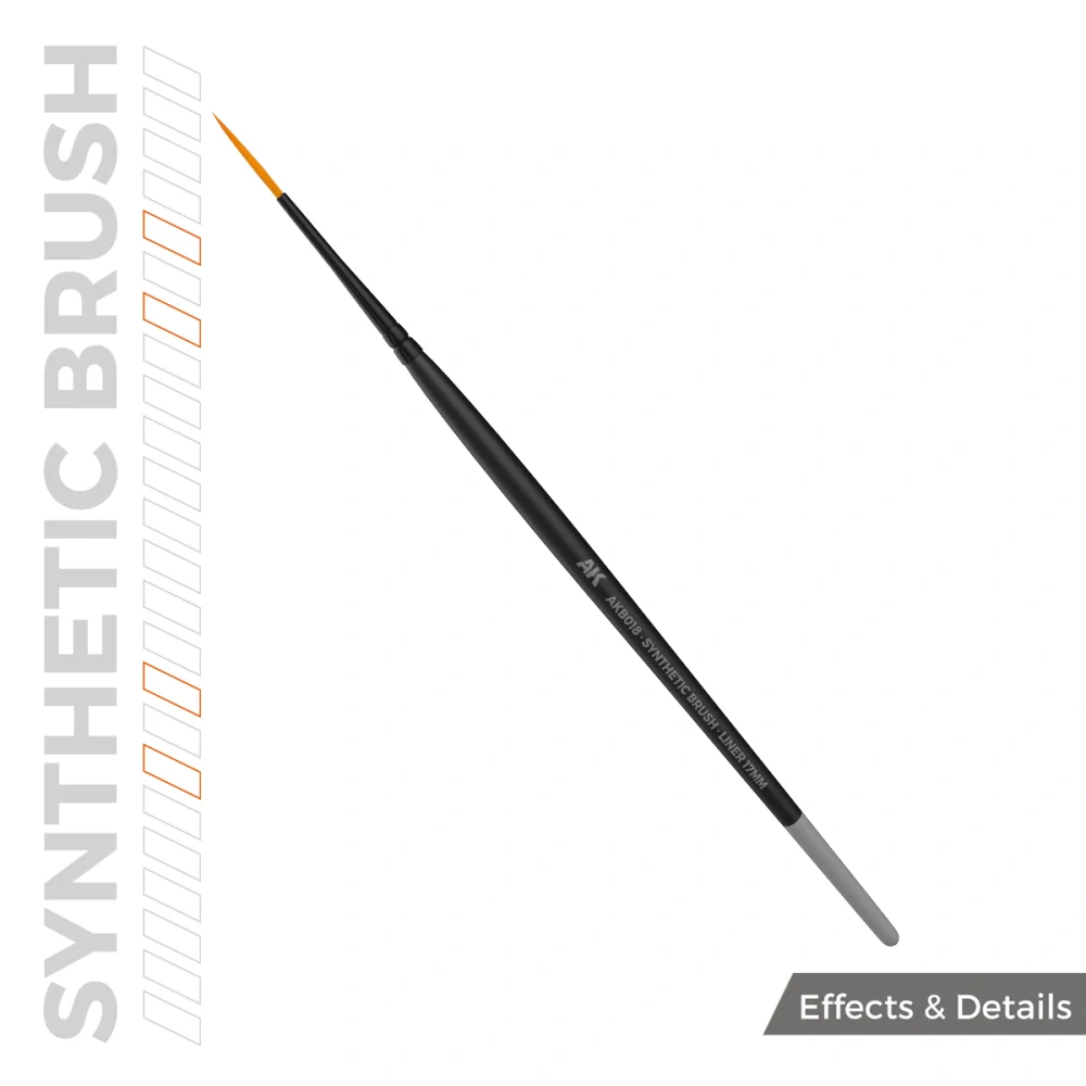 AK Synthetic Brush - Liner 17mm