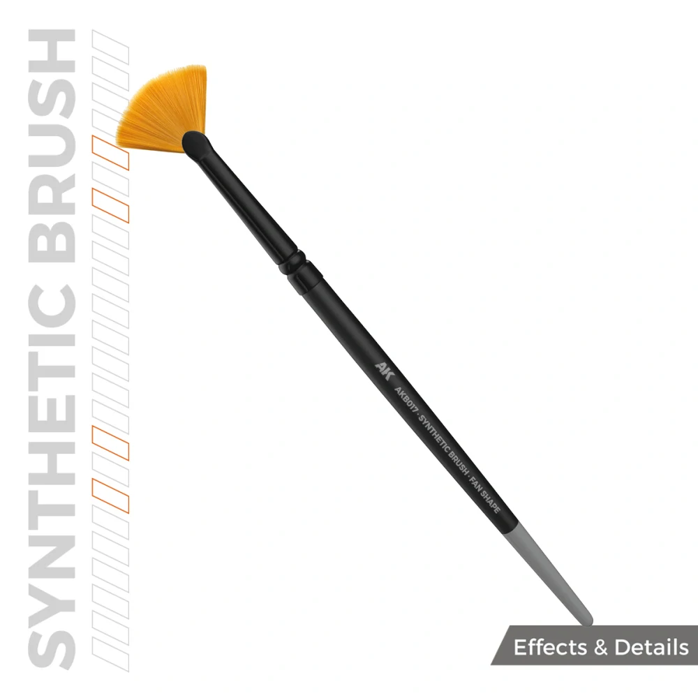 AK Synthetic Brush - Fan Shape