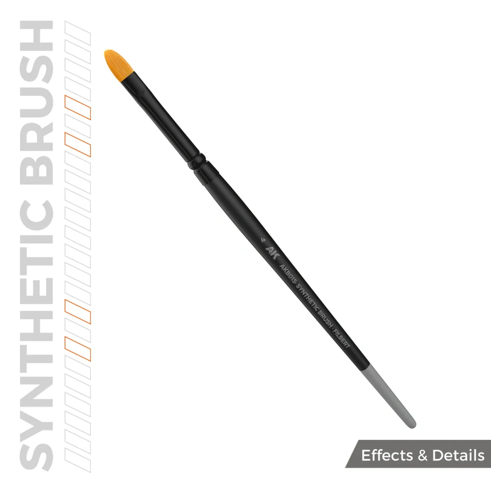 AK Synthetic brush - Filbert 4