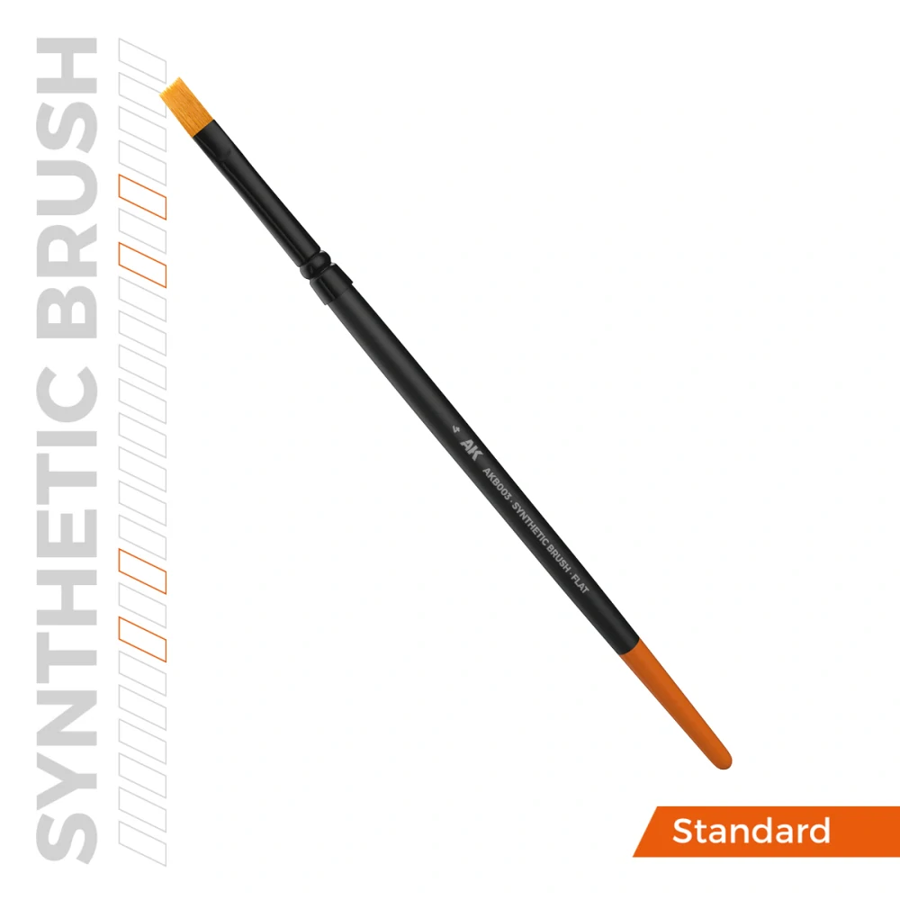 AK Synthetic brush - Flat 4 / Štětec plochý