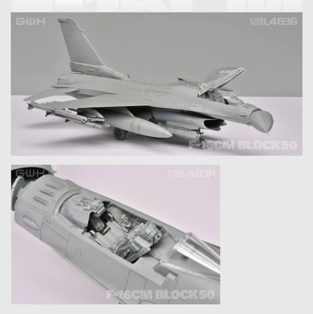 G.W.H USAF F-16CM Block 50 Fighting-Falcon Single-Seat Multirole Fighter 1/48 (Předobjednávka červen/červenec!)