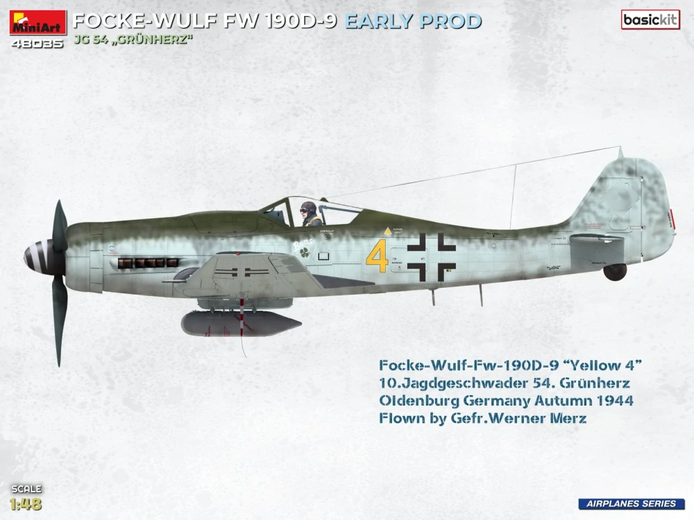 MiniArt Focke-Wulf Fw 190D-9 Early Prod. JG 54 „Grünherz“ Basic Kit 1/48
