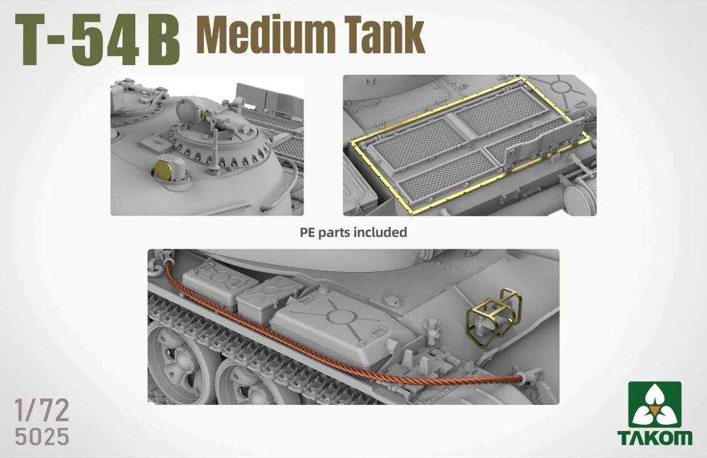 Takom T-54B Medium Tank 1/72 (Předobjednávka listopad)
