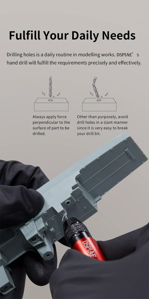 DSPIAE AT-VHDS General Purpose Chuck Hand Drill / Precizní ruční minivrtačka