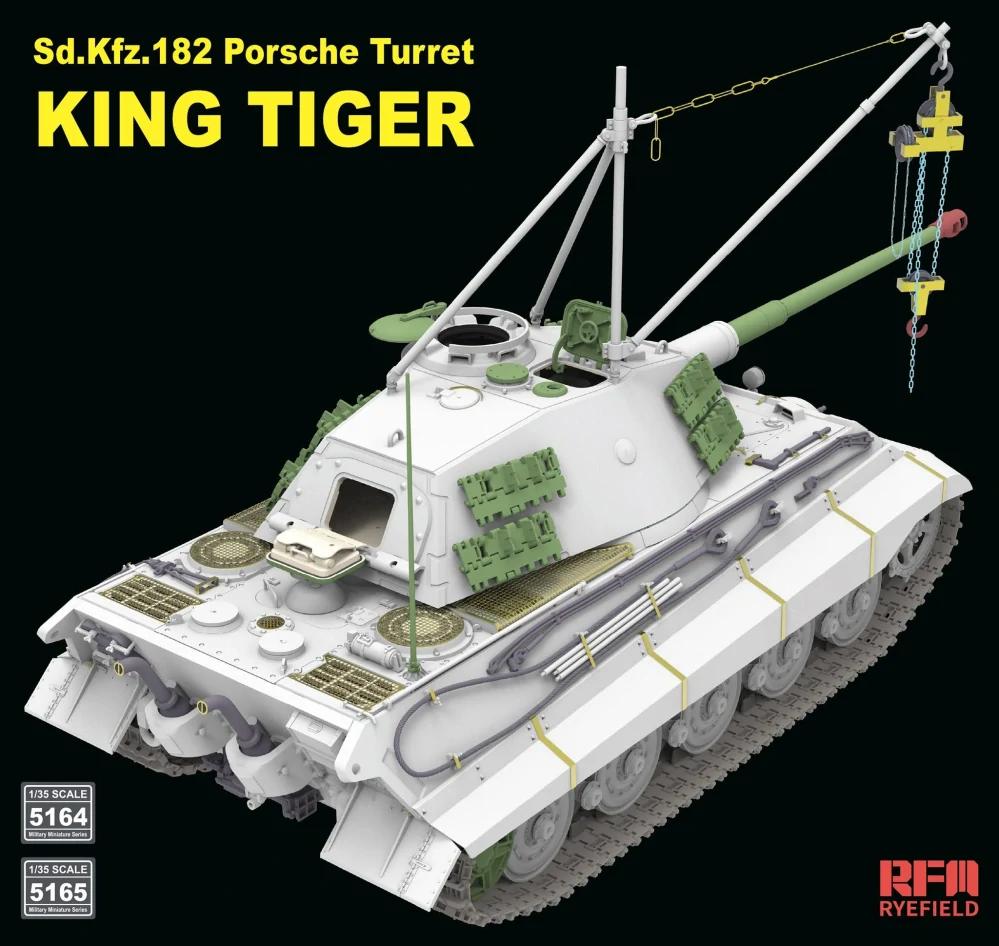 RFM Porsche Turret King Tiger w/2T crane 1/35 (Předobjednávka listopad)