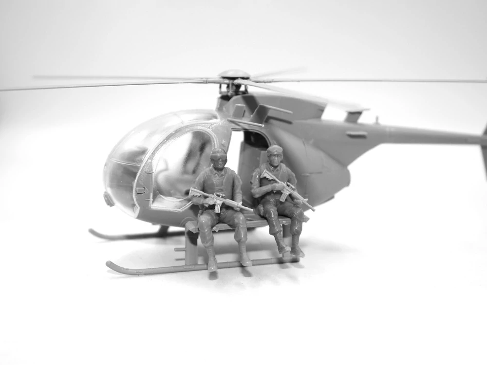 ICM Delta Force Assault Team with MH-6J 1/48 (Předobjednávka říjen/listopad)