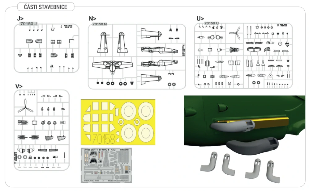 Eduard Bf 109G-5 ProfiPACK 1/72 (Předobjednávka listopad)