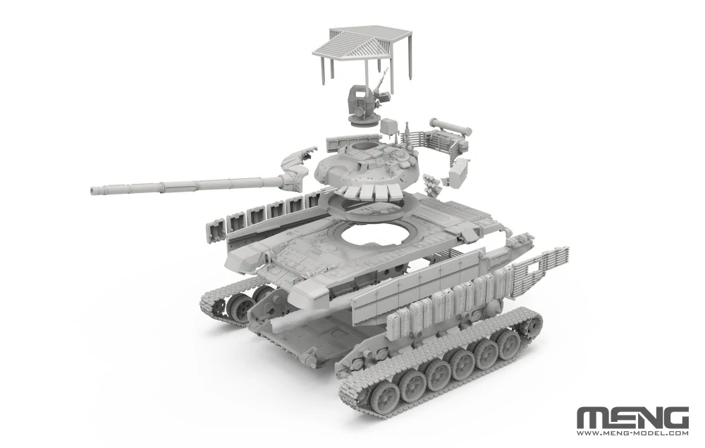 MENG Russian Main Battle Tank T-72B3M With Roof-Mounted Slat Armor 1/72 (Předobjednávka prosinec)