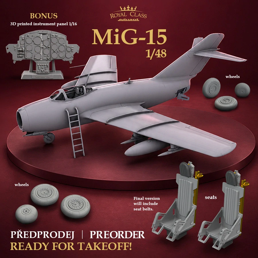 Eduard MiG-15 ROYAL CLASS (ČR) 1/48 (Předobjednávka prosinec)