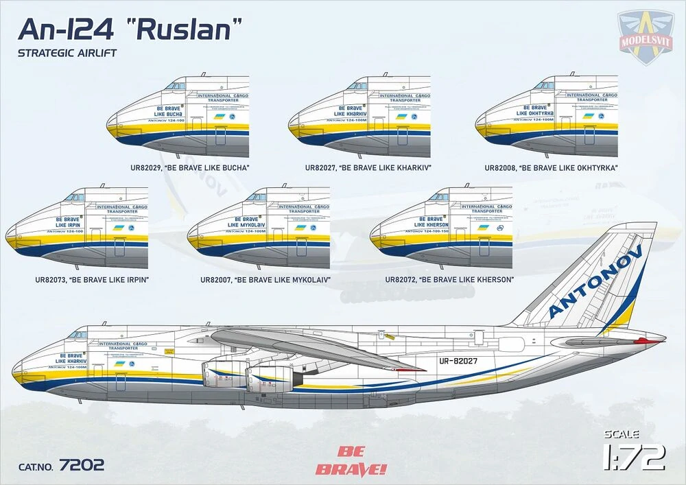 ModelSvit An-124 Ruslan Strategic airlift 1/72 (Předobjednávka)