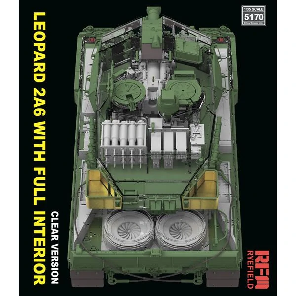 RFM Leopard 2 A6 MBT w/ FULL INTERIOR - clear edition 1/35 (Předobjednávka prosinec/leden)