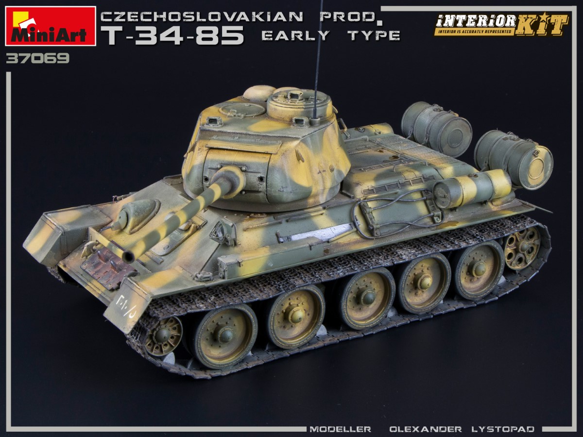 MiniArt T-34/85 Czechoslovak Prod. Early Type. Interior Kit (ČR) 1/35