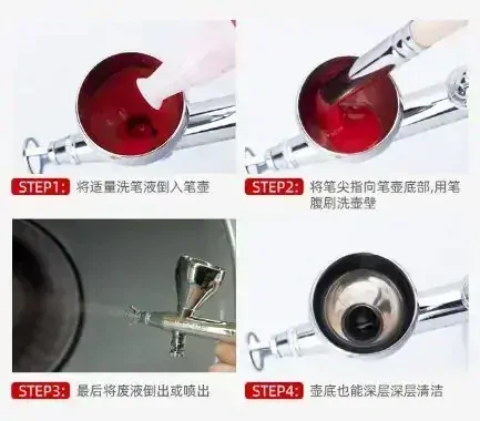 Airbrush Paint Cup Cleaning Brush / Štětec pro čištění airbrush pistole - větší