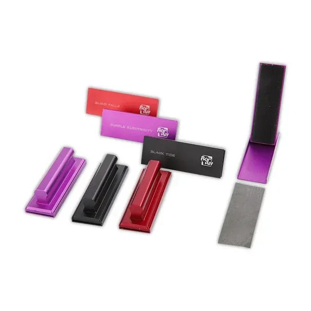 Border Model Grinding Plate & Sandpaper 2in1 Tool - Fine Grit (Purple) / Kovové brusné madlo (2 v 1 i pro brusný papír) - jemné