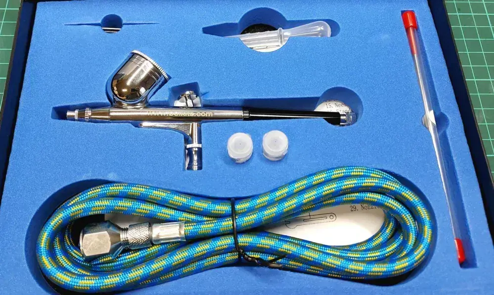 Belkits Double Action Airbrush Set 0.2mm + 0.3mm + 0.5mm