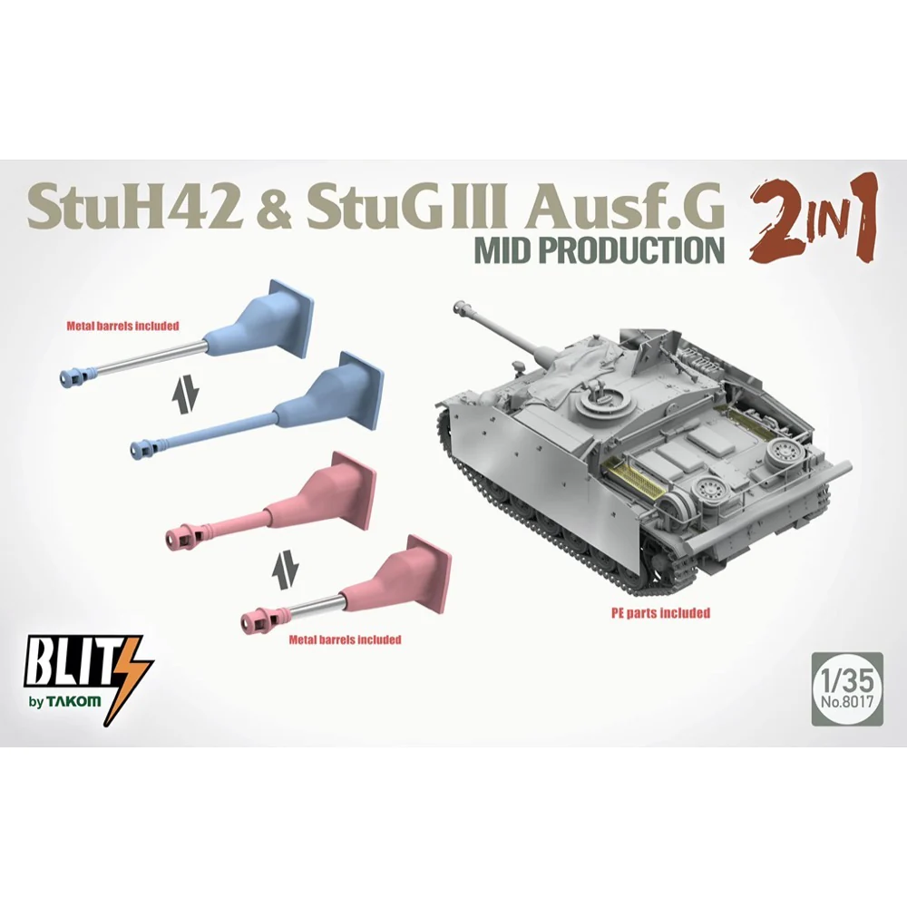 Takom StuH42&StuG III Ausf.G Mid Prodution 2 in 1 1/35