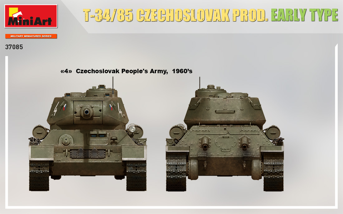 MiniArt T-34-85 Czechoslovak Prod. Early Type (ČR) 1/35
