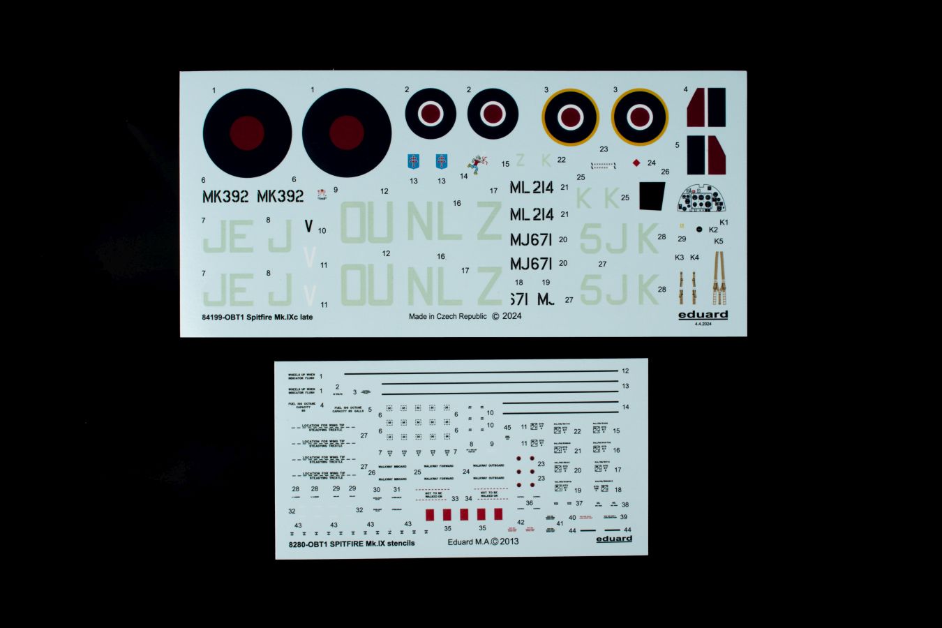 Eduard Spitfire Mk. IXc pozdní verze Weekend 1/48