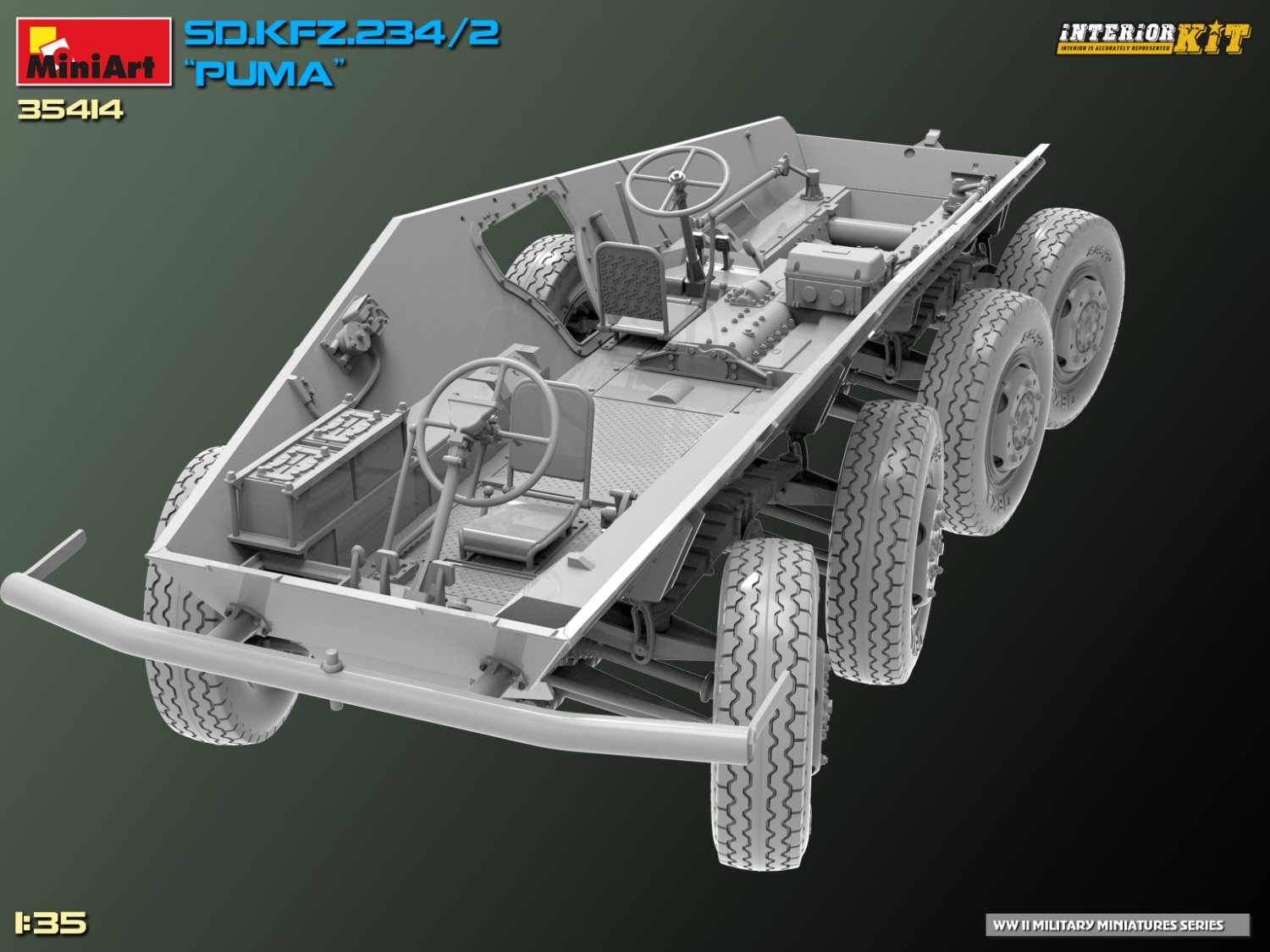 MiniArt Sd.Kfz.234/2 “Puma”. Interior Kit 1/35