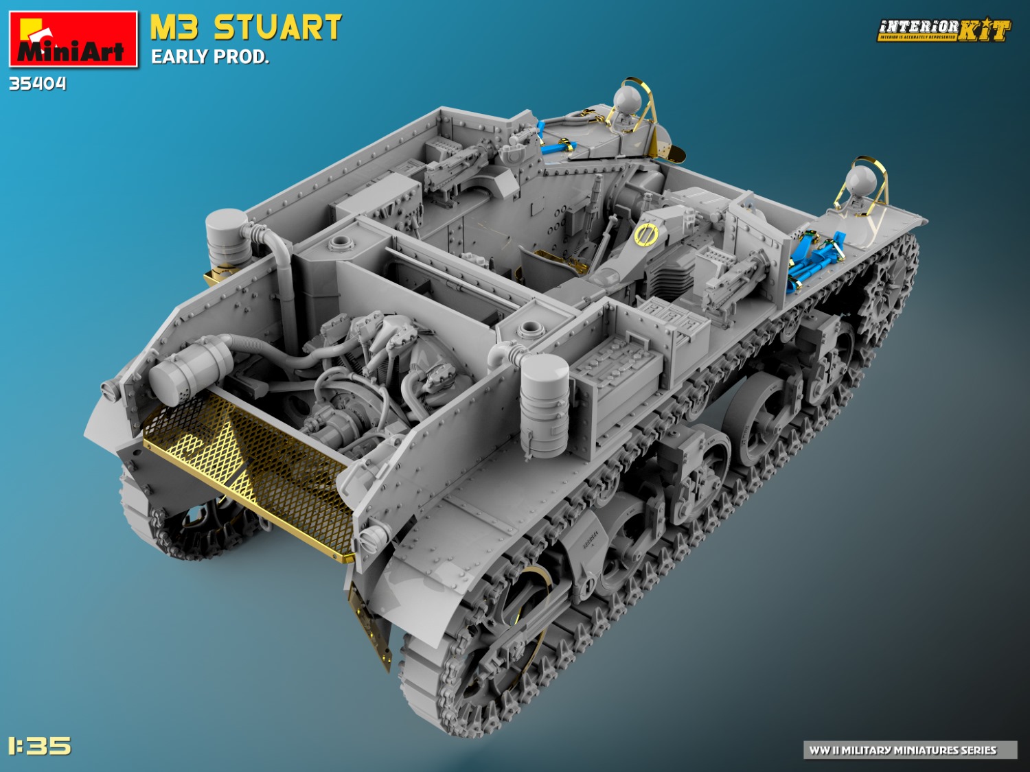MiniArt M3 Stuart Early Prod. Interior Kit 1/35
