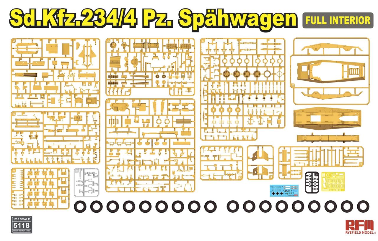 RFM Sd.Kfz.234/4 Pz.Spähwagen with FULL INTERIOR 1/35