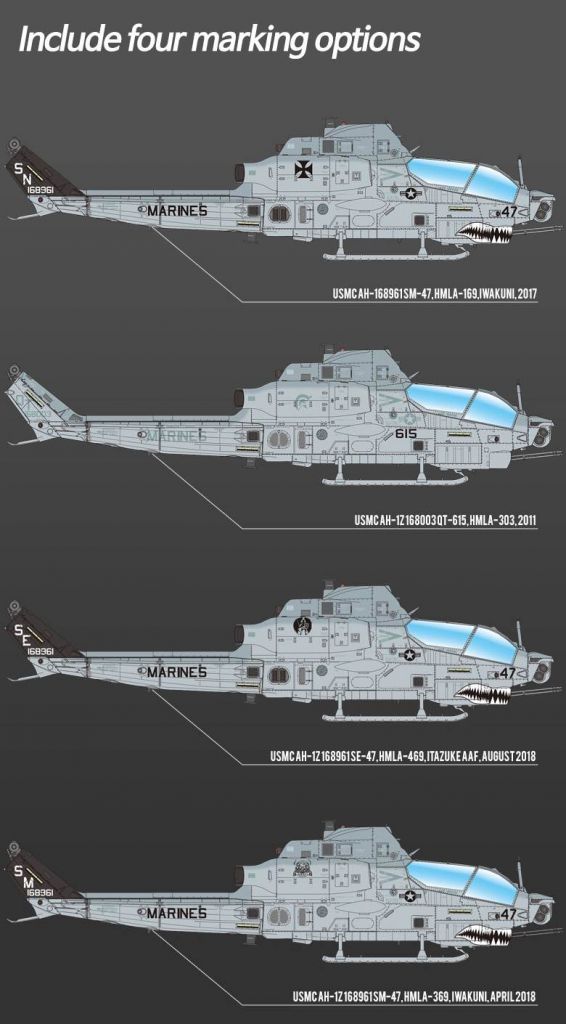 Academy USMC AH-1Z Viper "Shark Mouth" 1/35