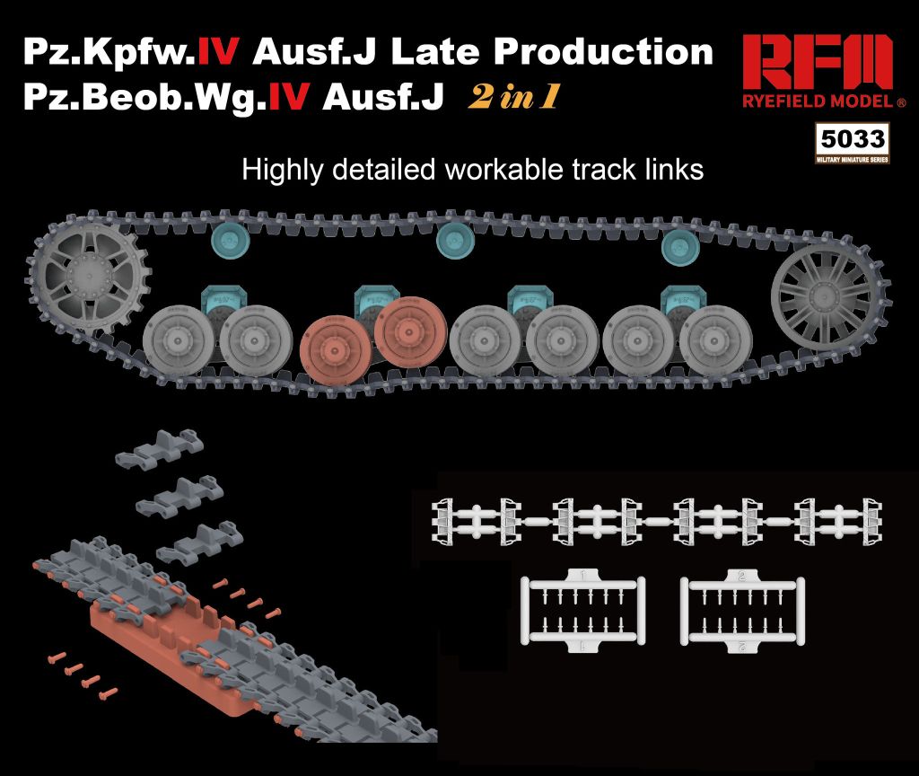 RFM Pz.Kpfw. IV Ausf. J Late Production / Pz.Beob.Wg. IV Ausf. J (2 in 1) 1/35
