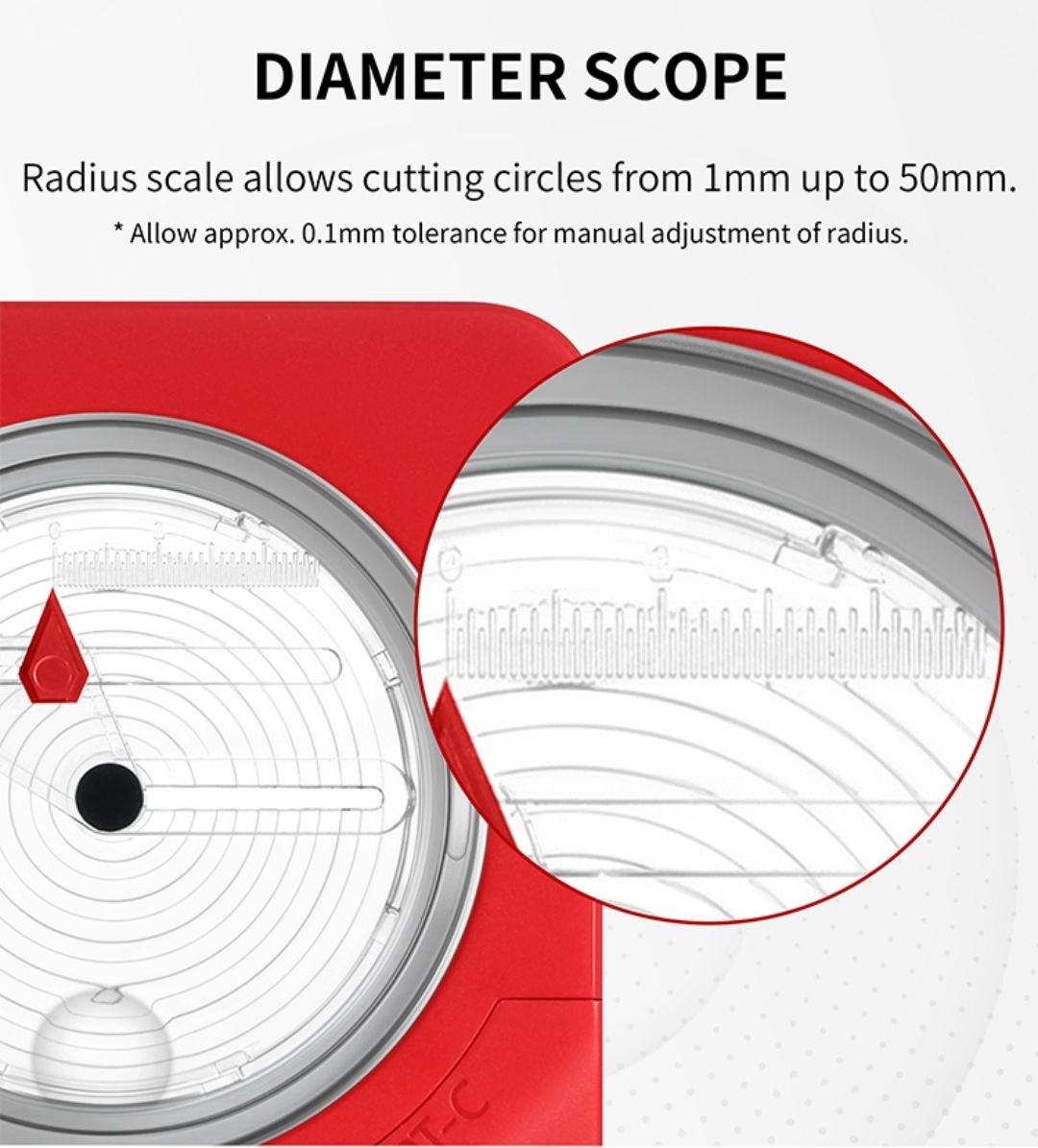 DSPIAE PT-C Integral Stepless Circular Cutter - Kruhová řezačka masek