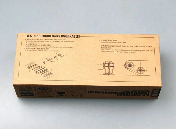 Trumpeter U.S. T158 track for M1A1/M1A1HA/M1A2 - pohyblivé pásy 1/35