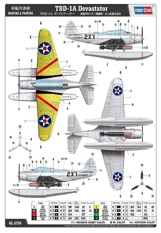 Hobby Boss TBD-1A Devastator 1/48
