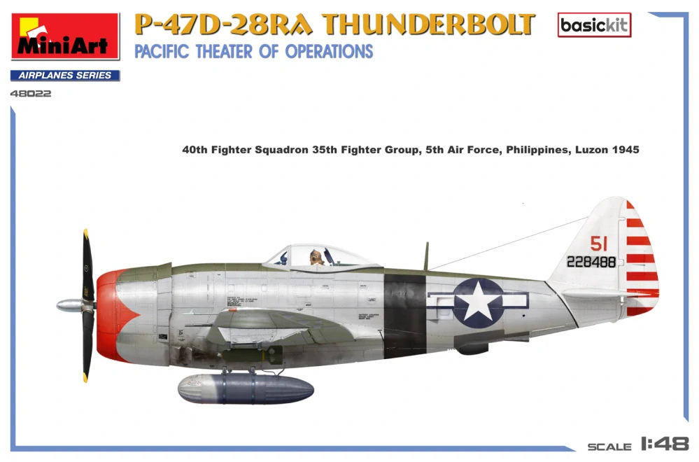 MiniArt P-47D-28RA Thunderbolt Pacific Theater of Operations 1/48