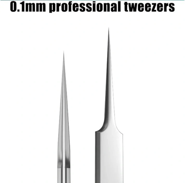 Set HD Ultra jemných nerezových pinzet 3 v 1 (+box)