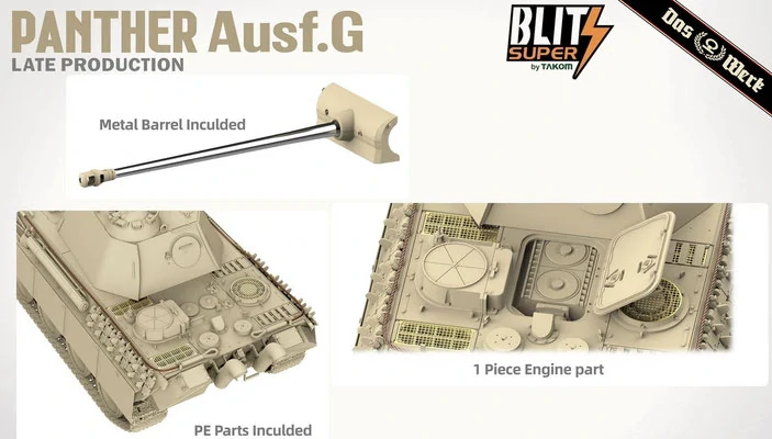 Das Werk Panther Ausf. G Late Prod. - SUPER BLITZ 1/35